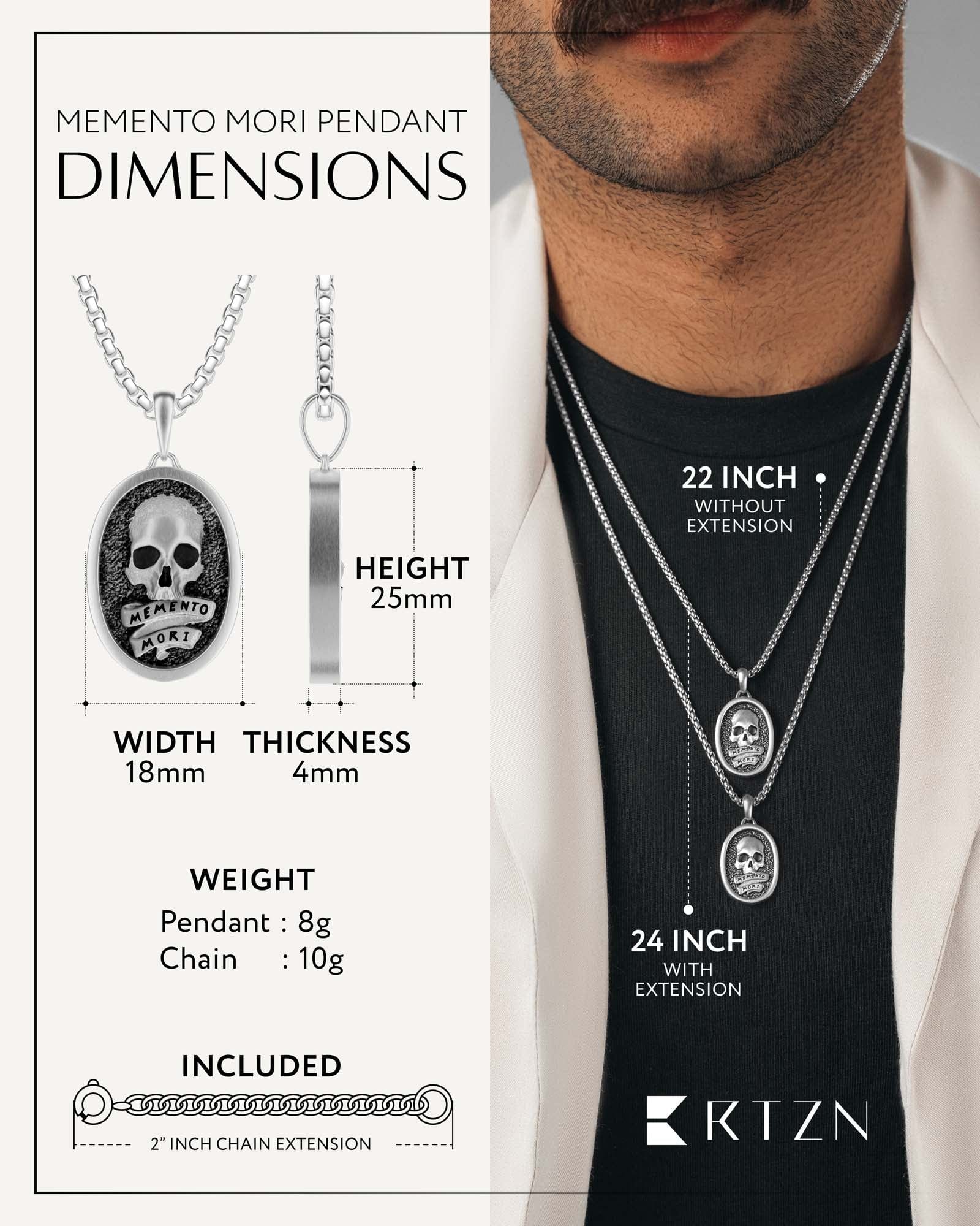 Memento Mori Pendant Necklace
