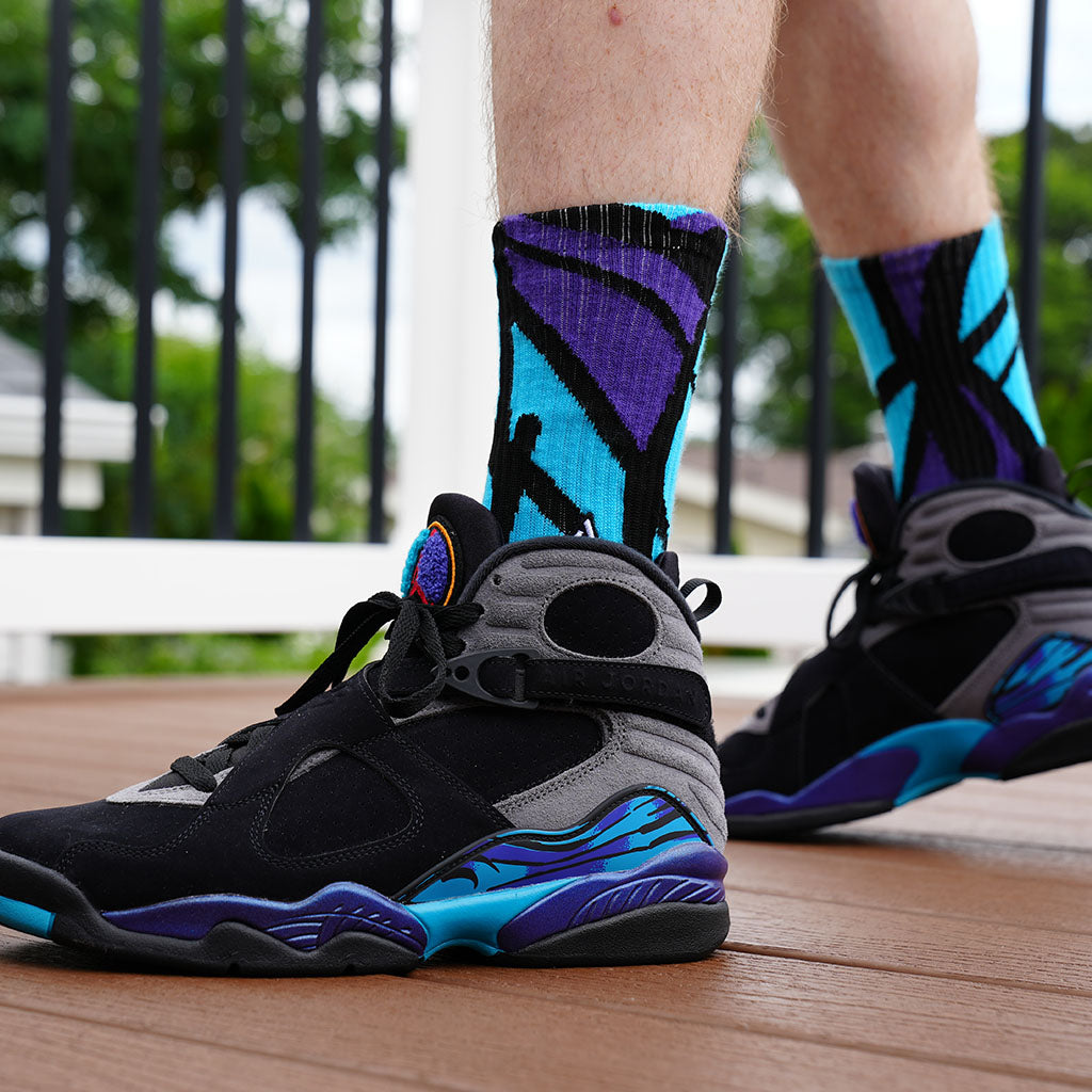 SNKR Socks - Aqua 8