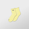 WMNS Lettuce Edge Quarter Socks - Butter Yellow