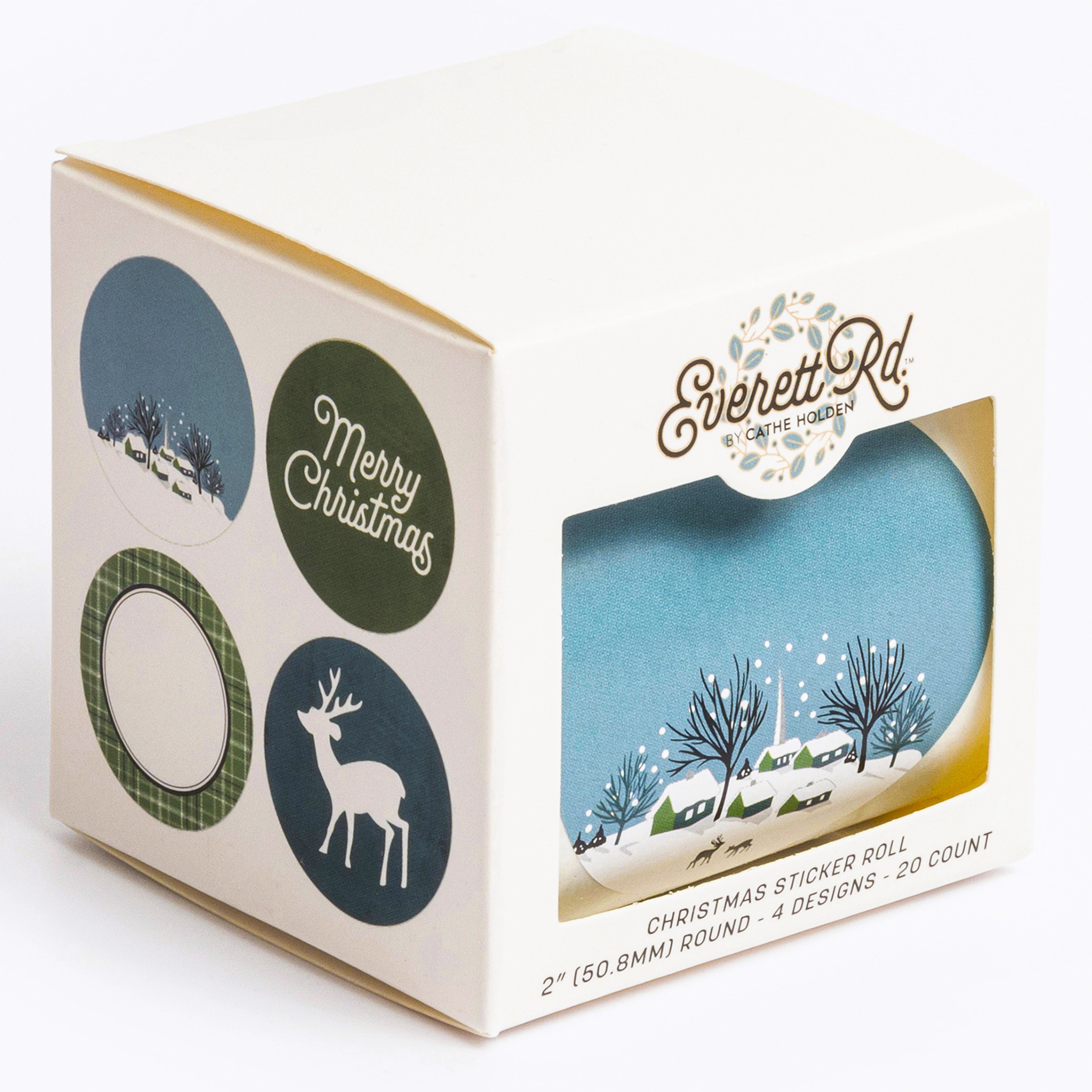 Winter Wonderland 20 PC Sticker Roll Everett Rd. By Cathe Holden