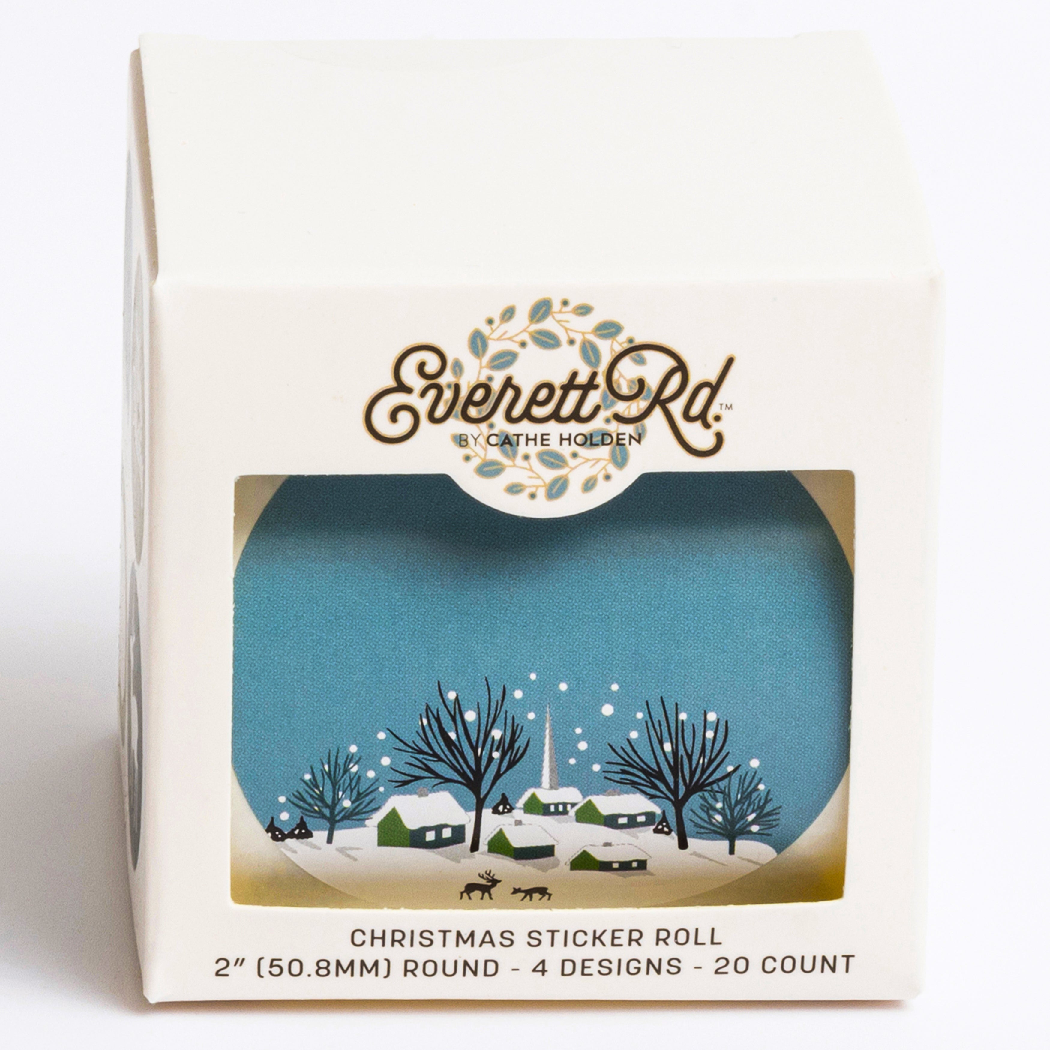 Winter Wonderland 20 PC Sticker Roll Everett Rd. By Cathe Holden