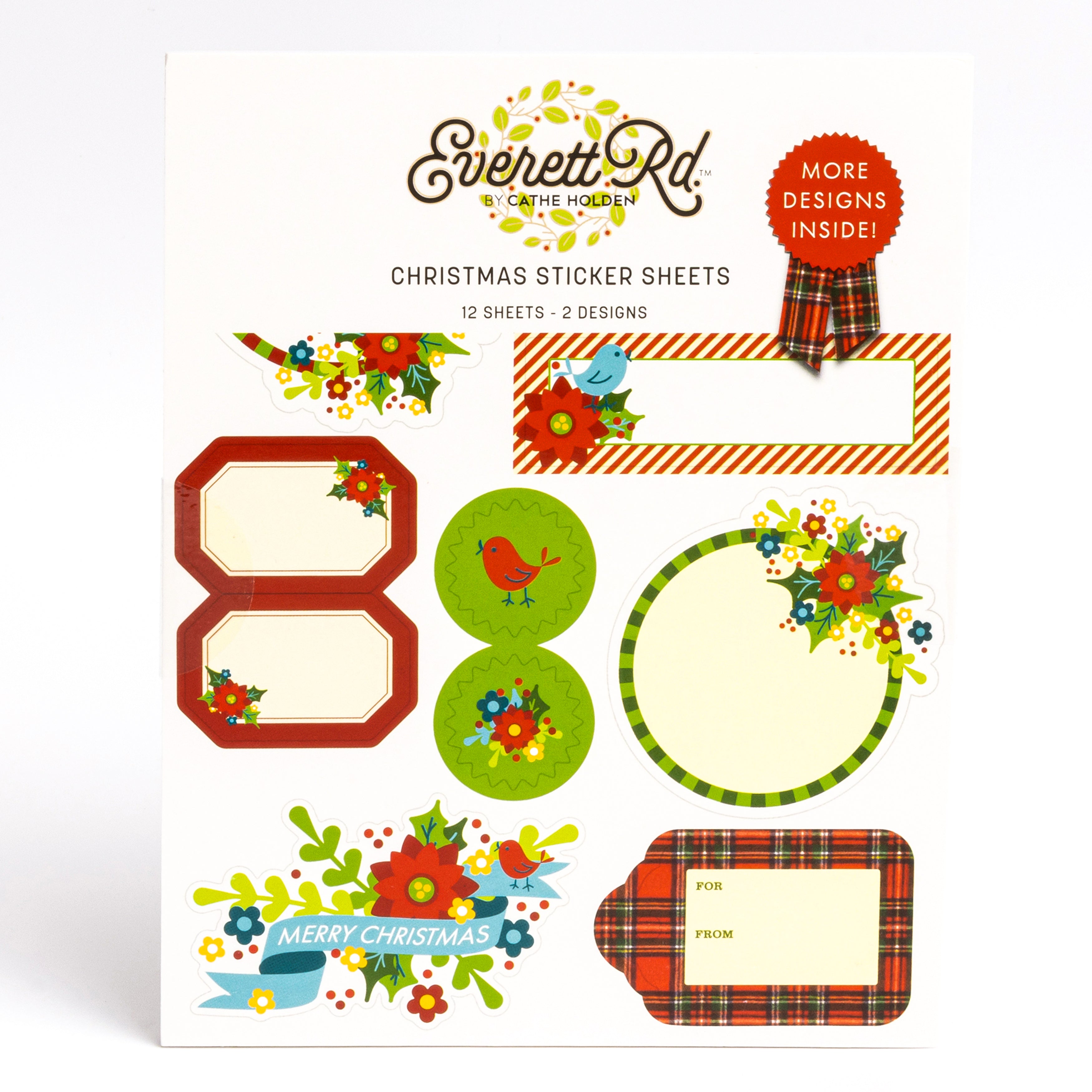 Traditional Holiday 12 Sheet Sticker Book Everett Rd. By Cathe Holden