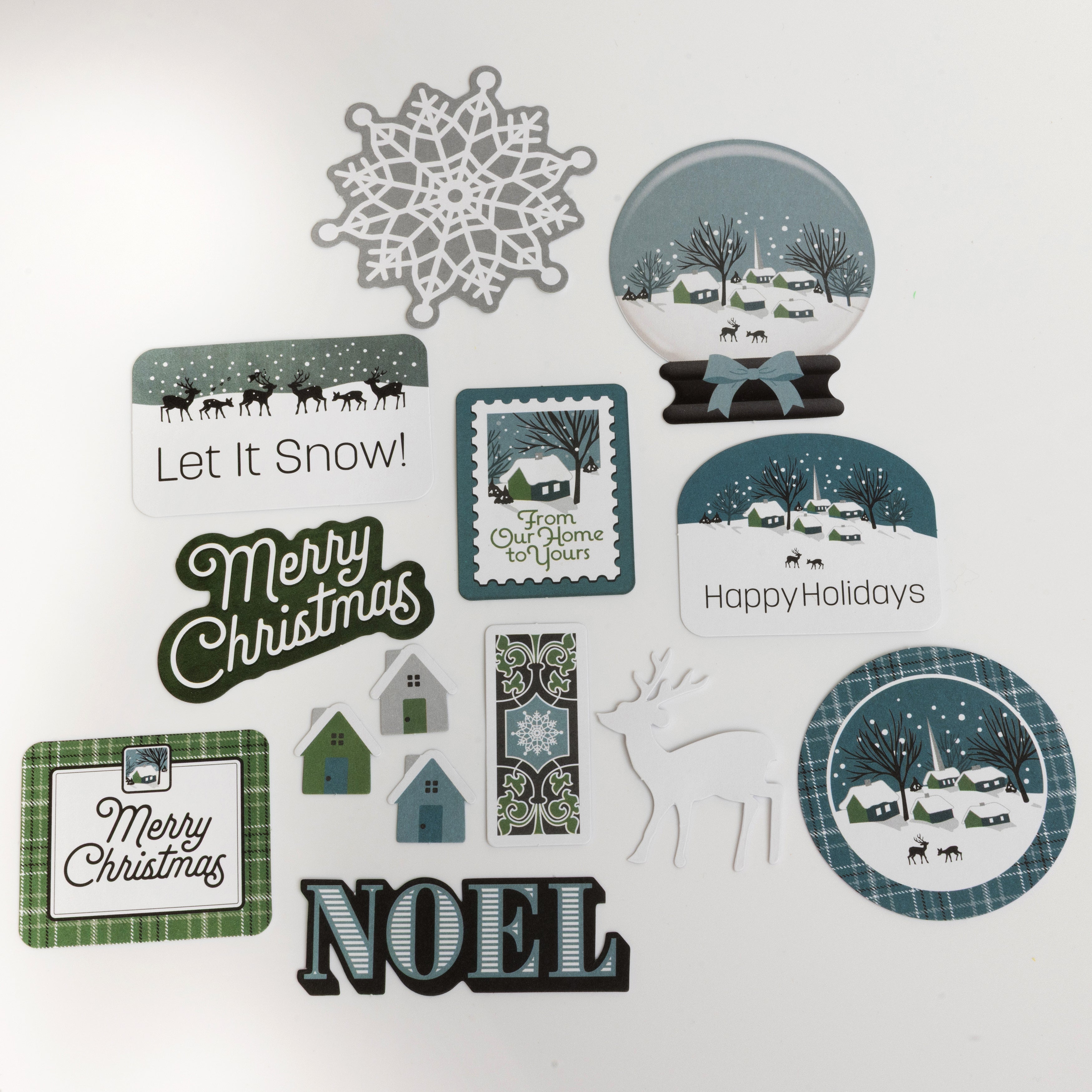 Winter Wonderland  28 PC Card Toppers Everett Rd. By Cathe Holden