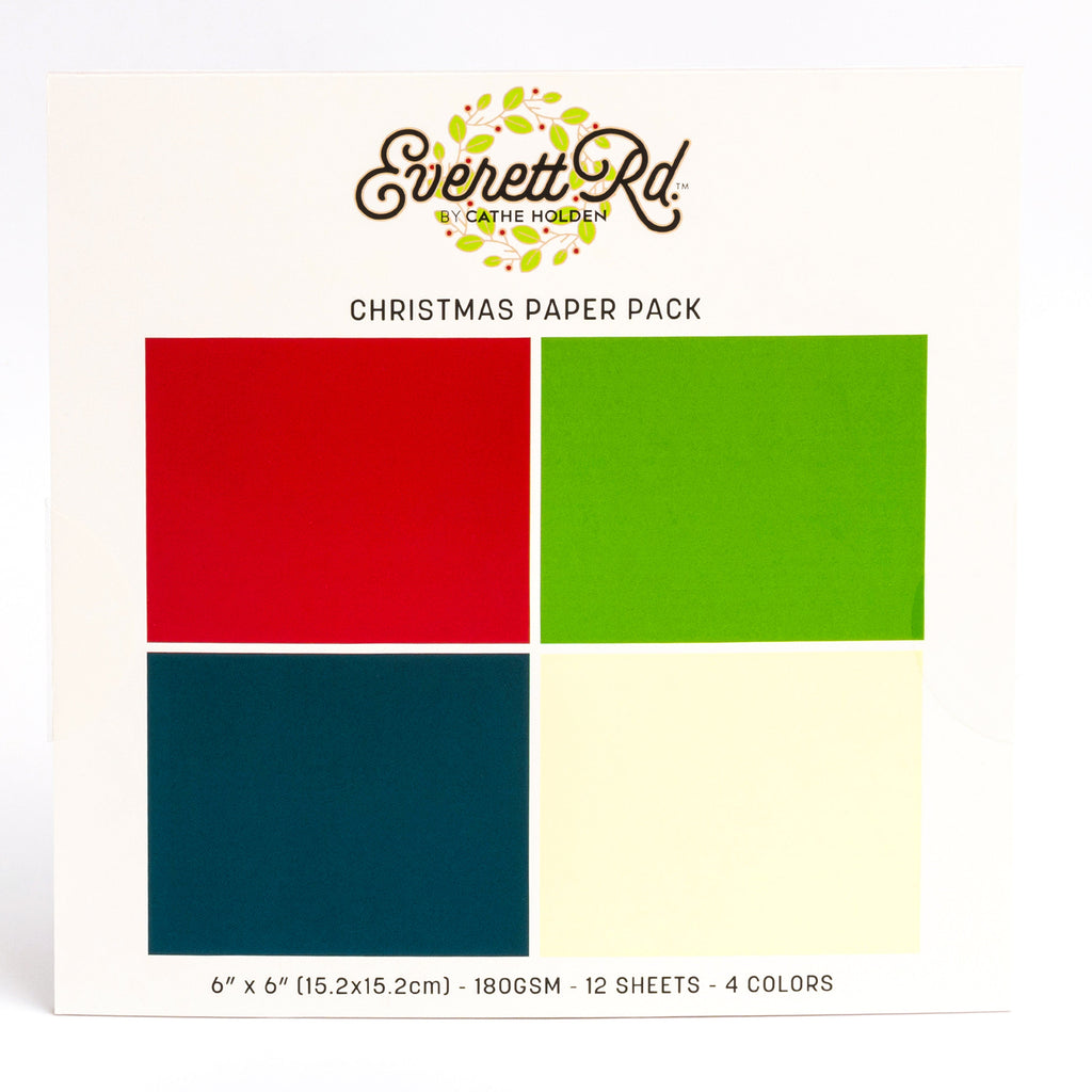Everett Rd. By Cathe Holden Traditional Holiday  6x6 12 Sheet Paper Pack