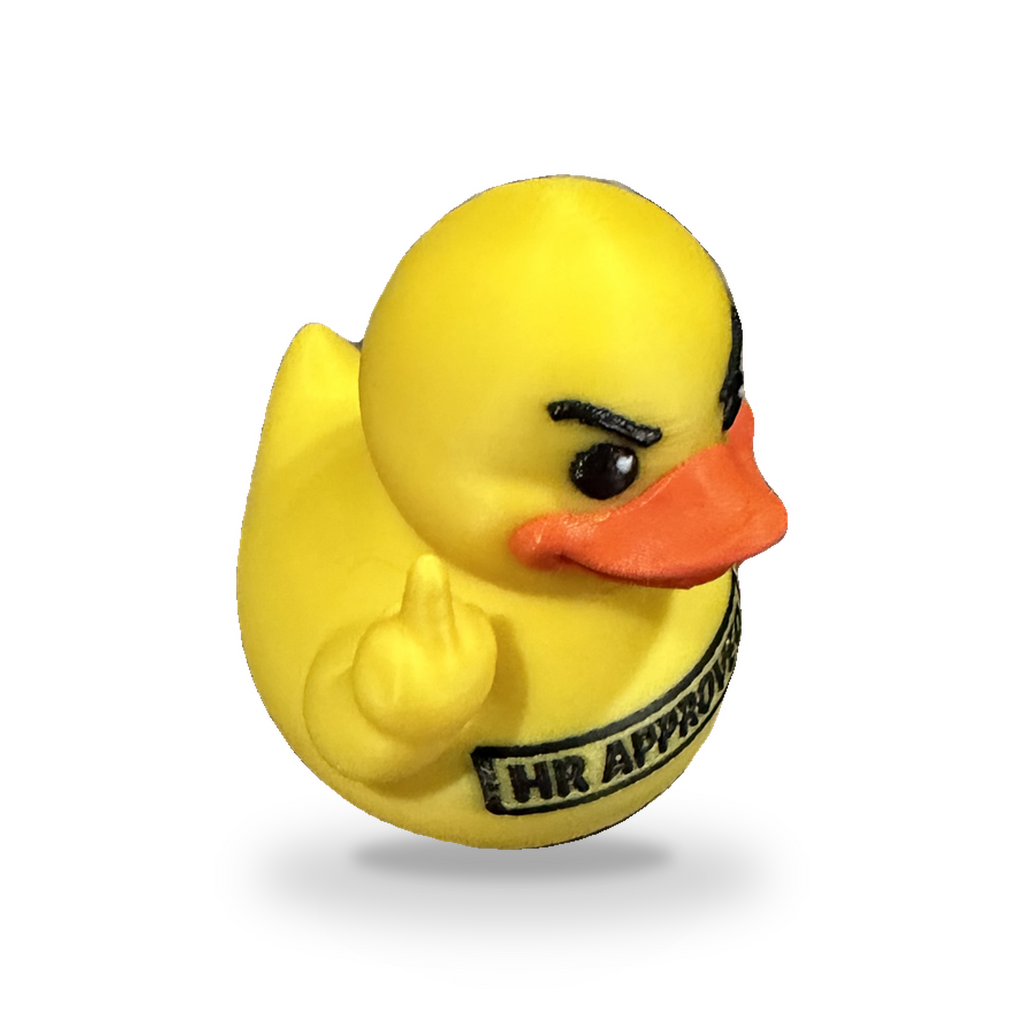 Hr Approved Sarcastic Duck - yellow 3D Printed Collectible Desk Decor Gift