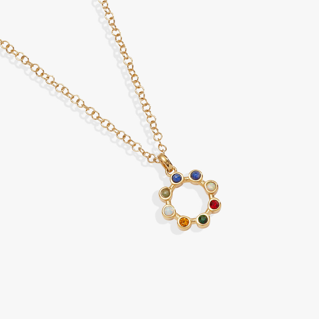 'I Love You' Hidden Message Acrostic Necklace