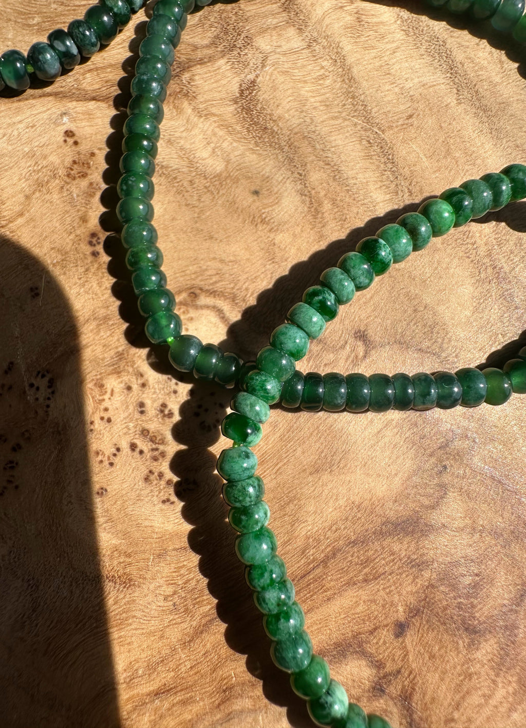Guatemalan Jadeite Bead Bracelet - 4X3mm beads - Sold Individually