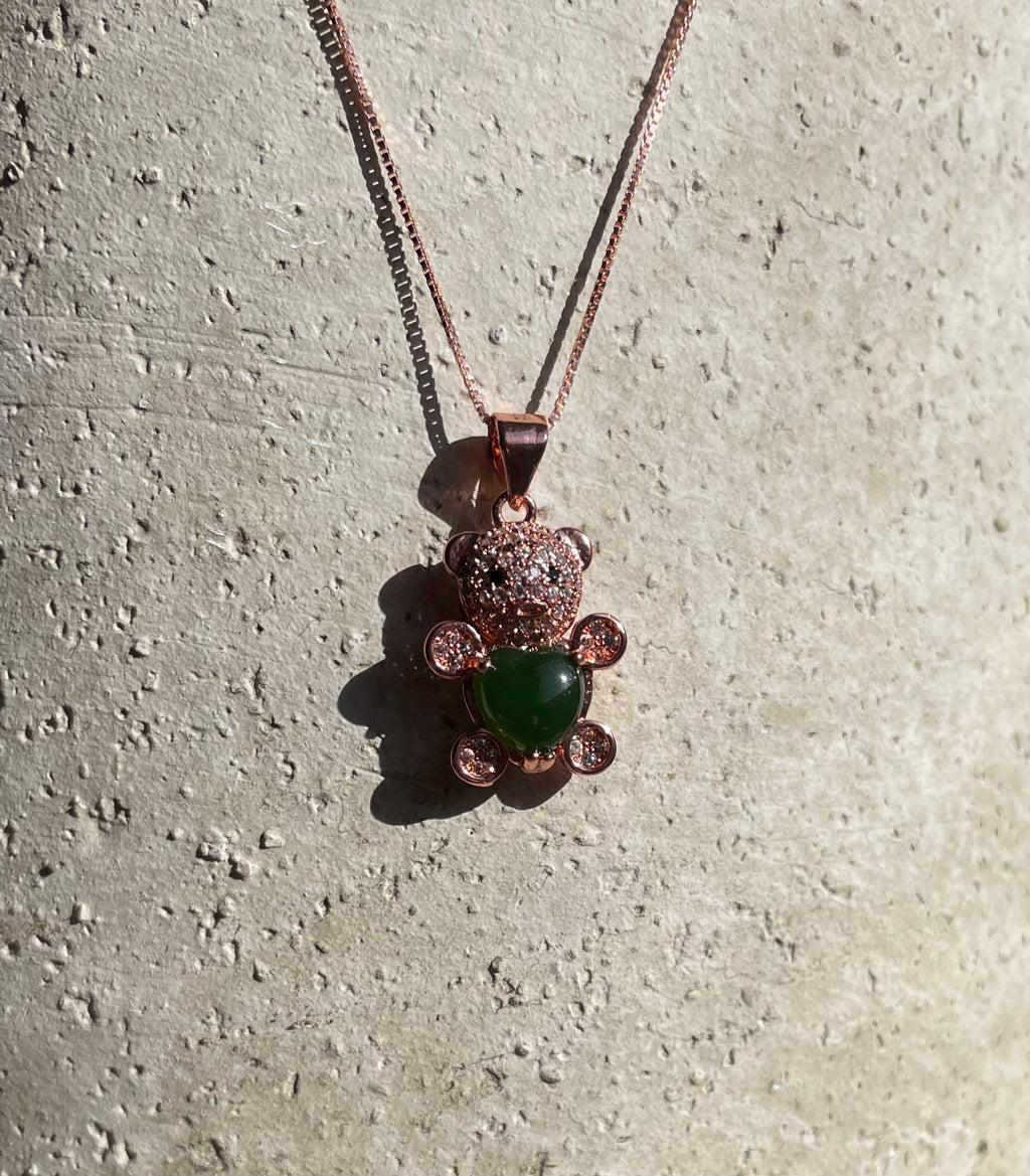 Jade Bear Pendant