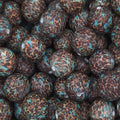 P183 TURQUOISE LEOPARD 15MM PRINT (10ct)