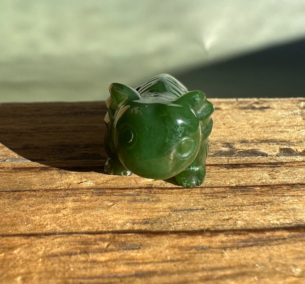 Canadian Jade Axolotl Figurine, 1.5"