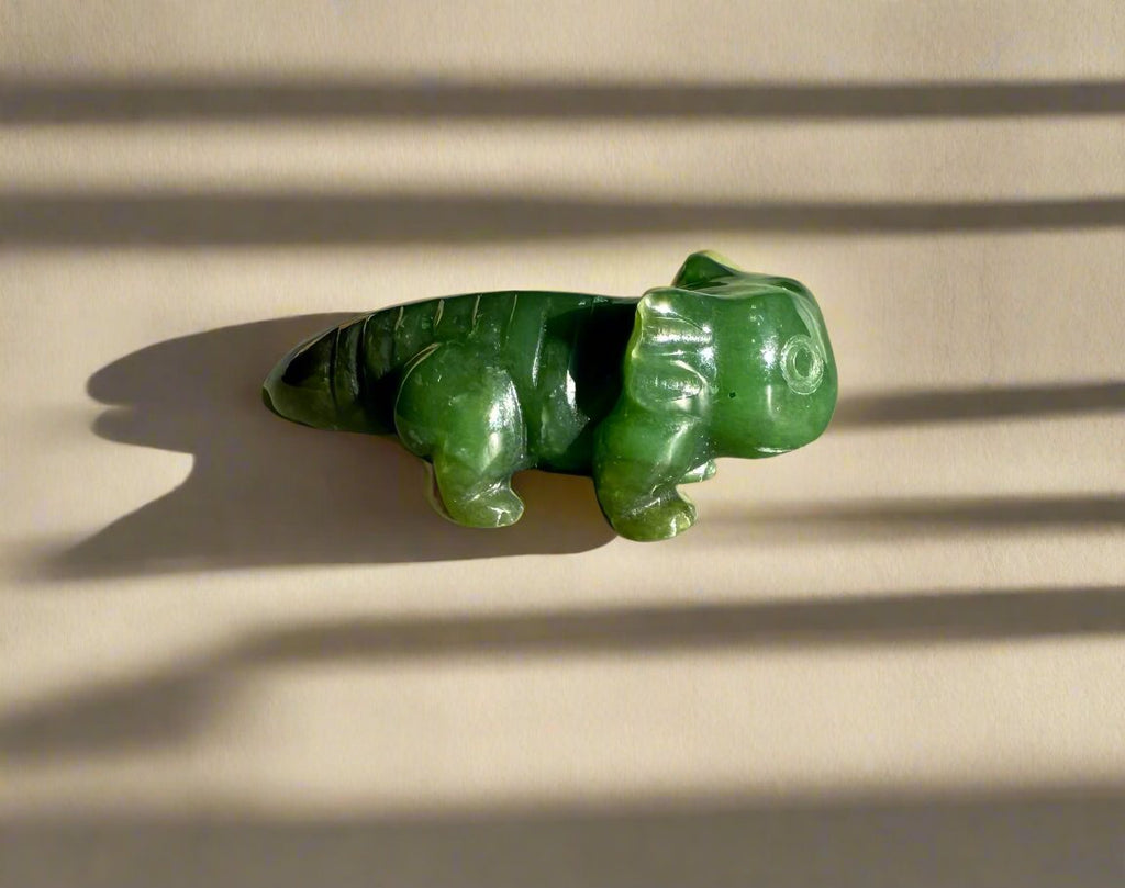 Canadian Jade Axolotl Figurine, 1.5"