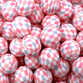 P458 SPRING SPLASH CHECKERED 15MM PRINT (10ct)