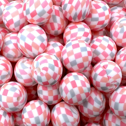 P458 SPRING SPLASH CHECKERED 15MM PRINT (10ct)