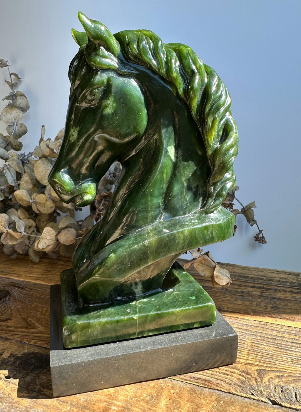 Canadian Nephrite Jade Horse, 6"