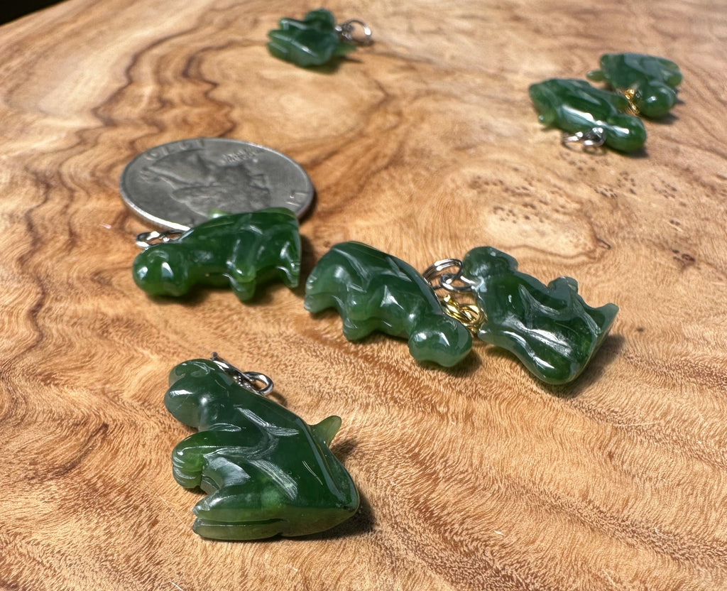 Canadian Jade Monkey Charm - 18mm