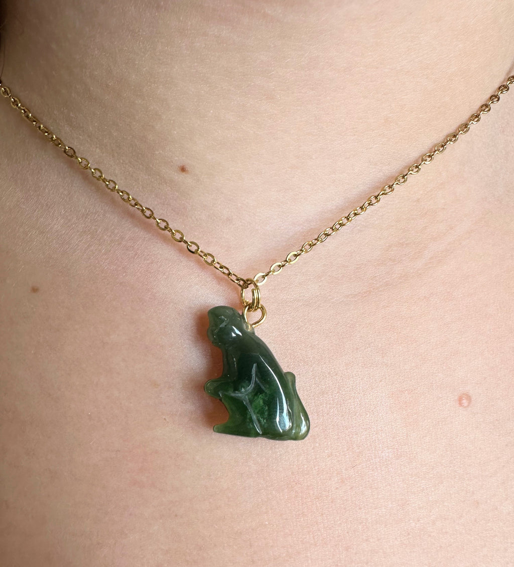 Canadian Jade Monkey Charm - 18mm