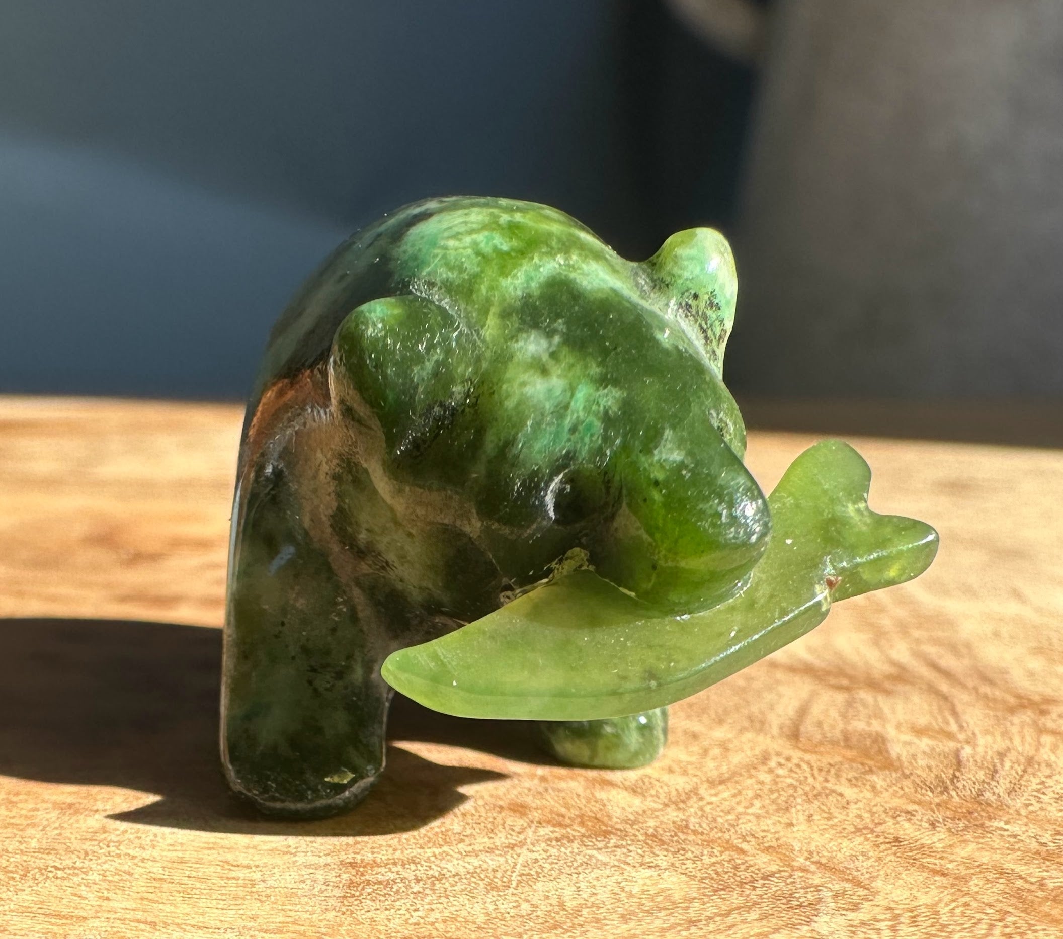 Bear Special with Jade Fish, 1.25"