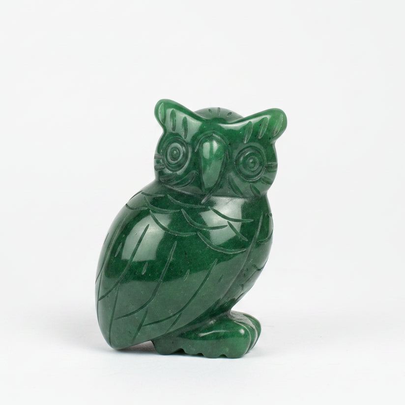 Canadian Jade Owl Figurine