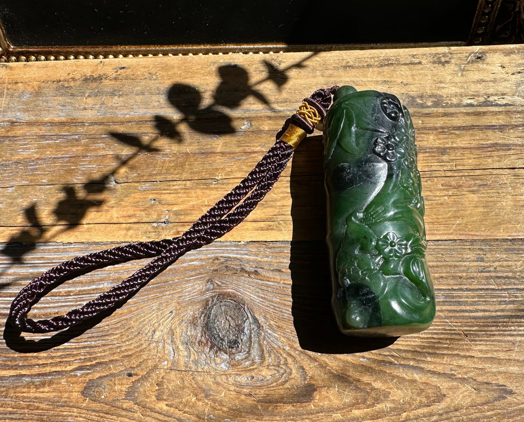 High-Quality Canadian Jade Hand Held - 3.25" chip