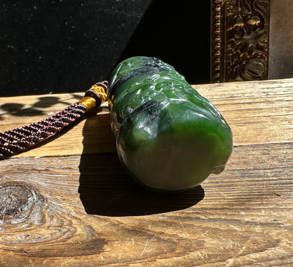 High-Quality Canadian Jade Hand Held - 3.25" chip