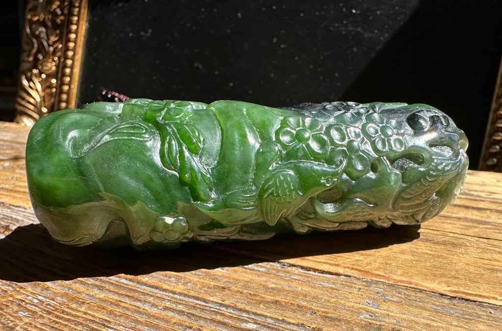 High-Quality Canadian Jade Hand Held - 3.25" chip