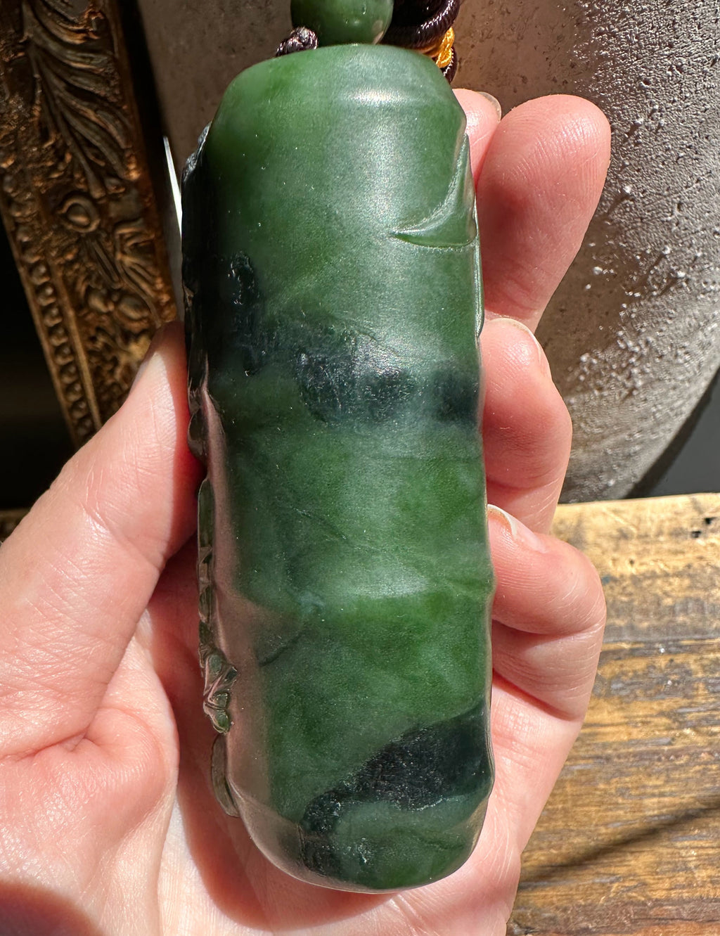 High-Quality Canadian Jade Hand Held - 3.25" chip