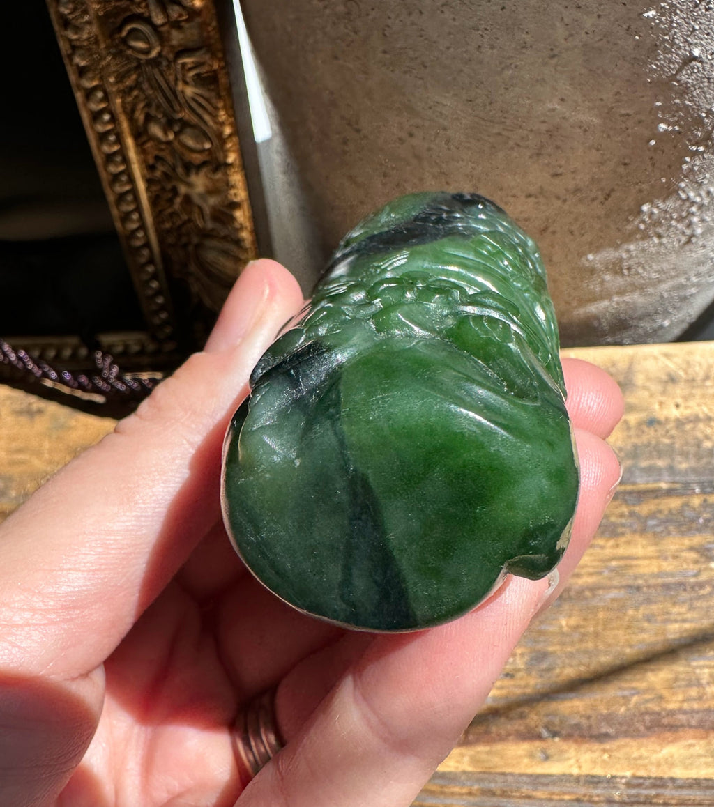 High-Quality Canadian Jade Hand Held - 3.25" chip