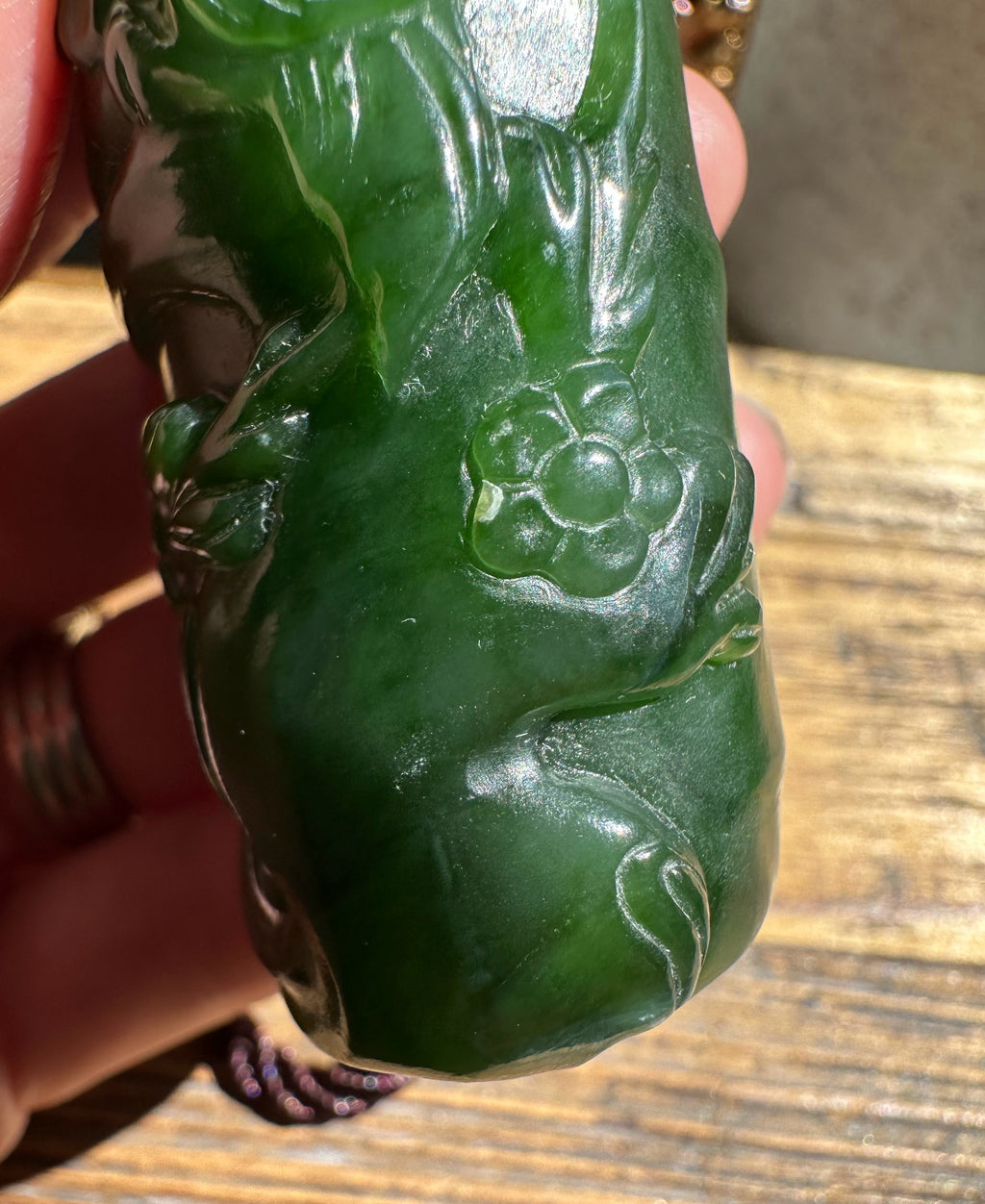 High-Quality Canadian Jade Hand Held - 3.25" chip