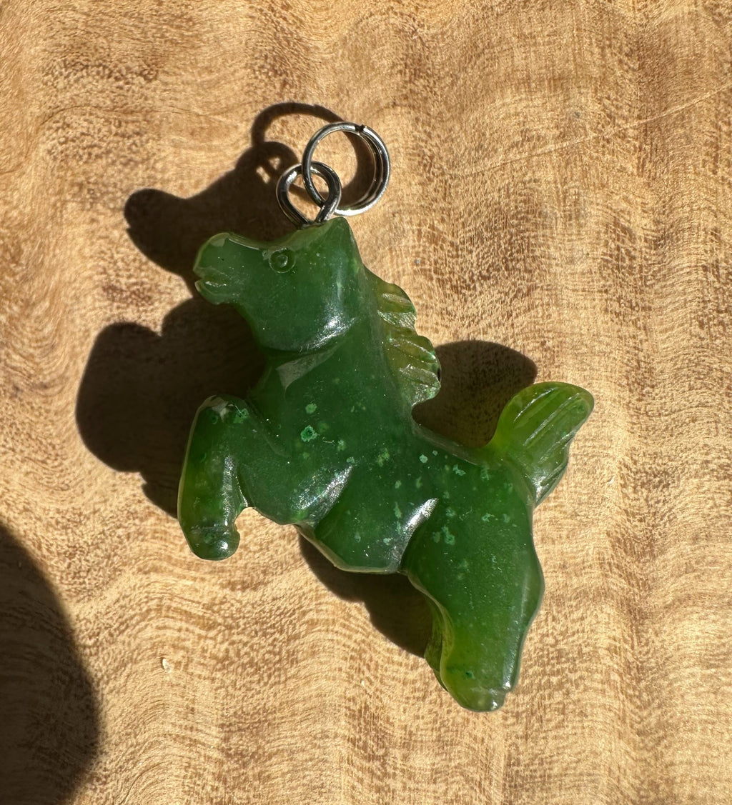 Canadian Jade Horse Charm/Pendant 20mm