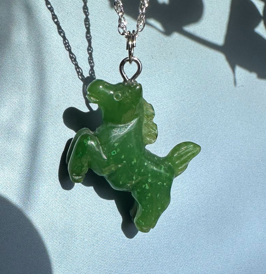 Canadian Jade Horse Charm/Pendant 20mm