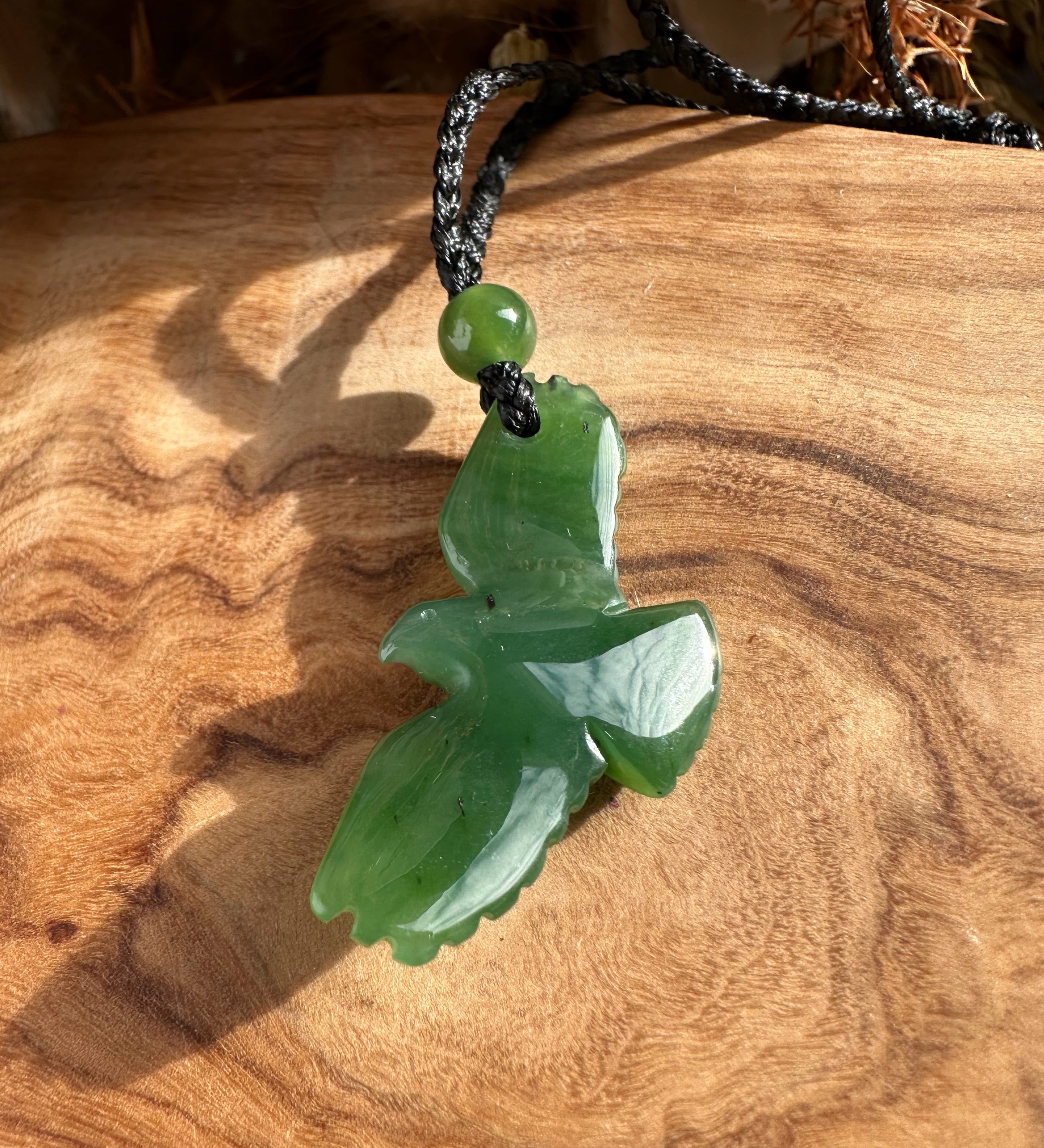 Jade Eagle Pendant - 33mm