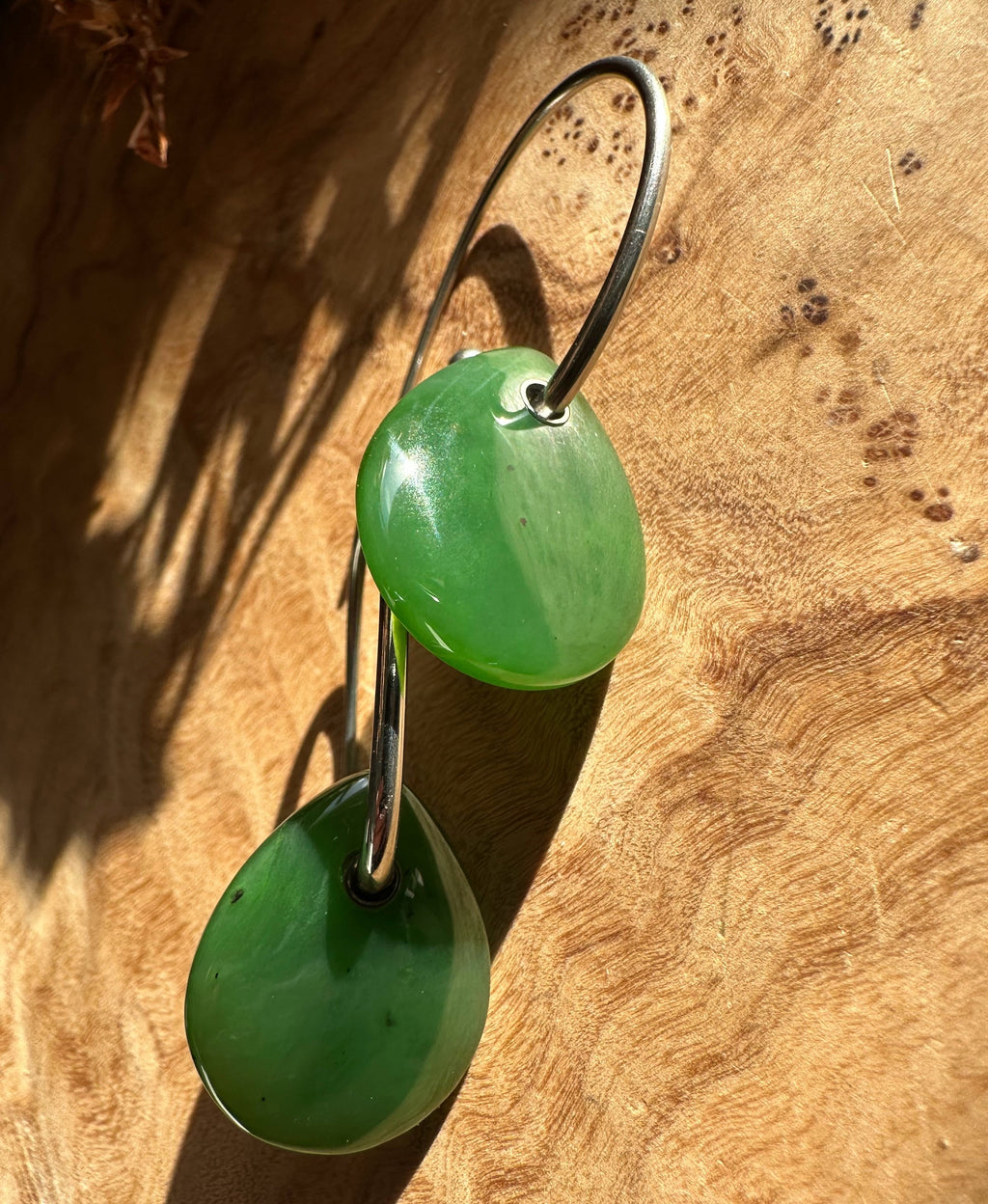 Canadian Jade Earrings, 1945
