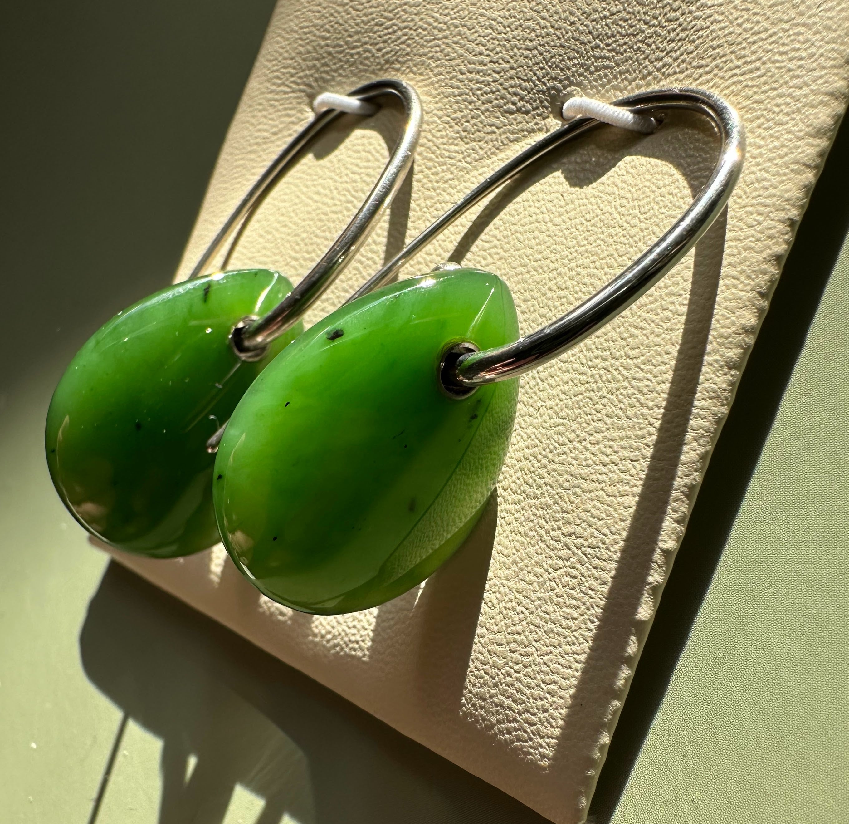 Canadian Jade Earrings, 1945