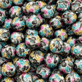 P608 FLORAL COWS 15MM PRINT (10ct)