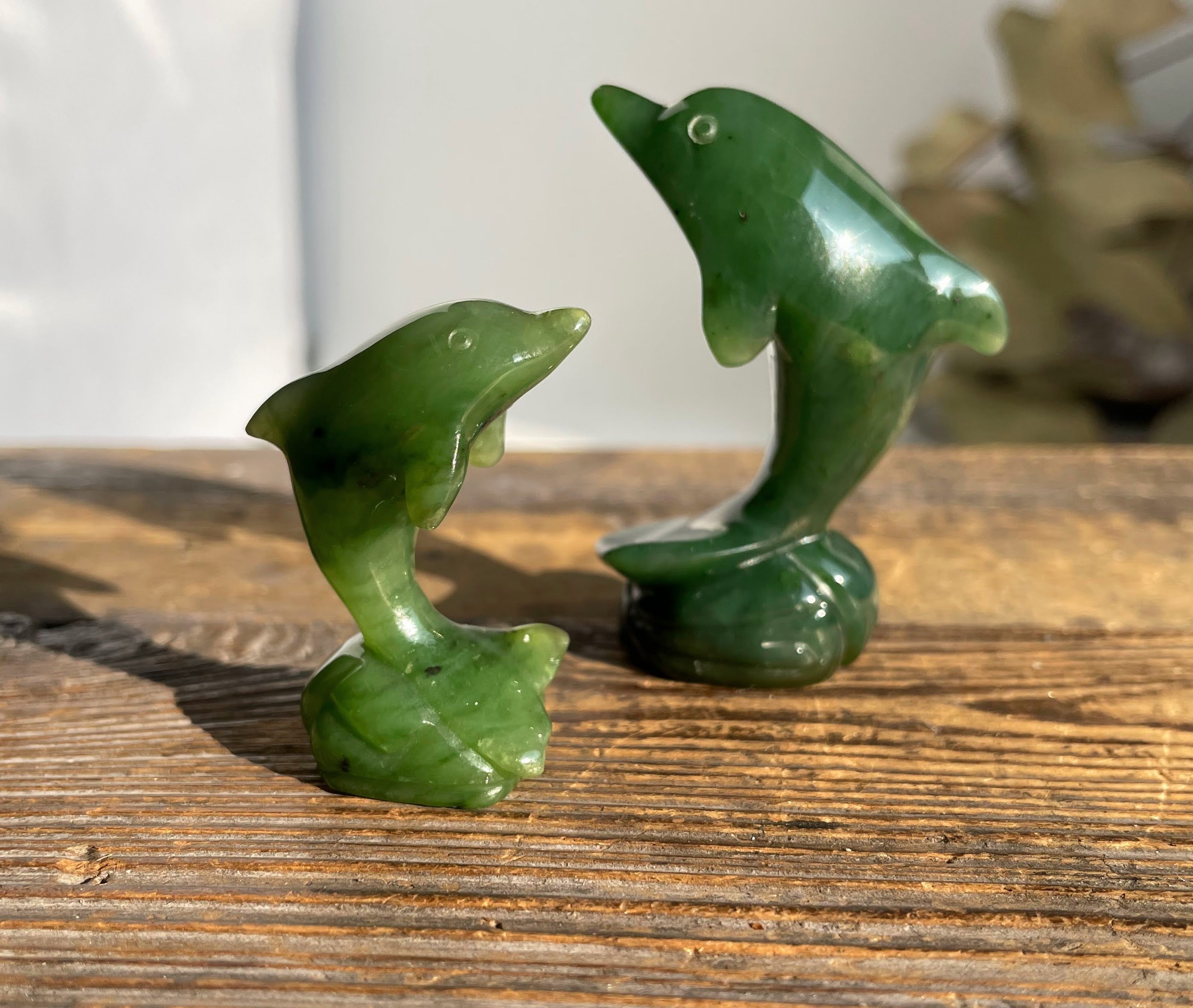 Canadian Jade Dolphin Figurine
