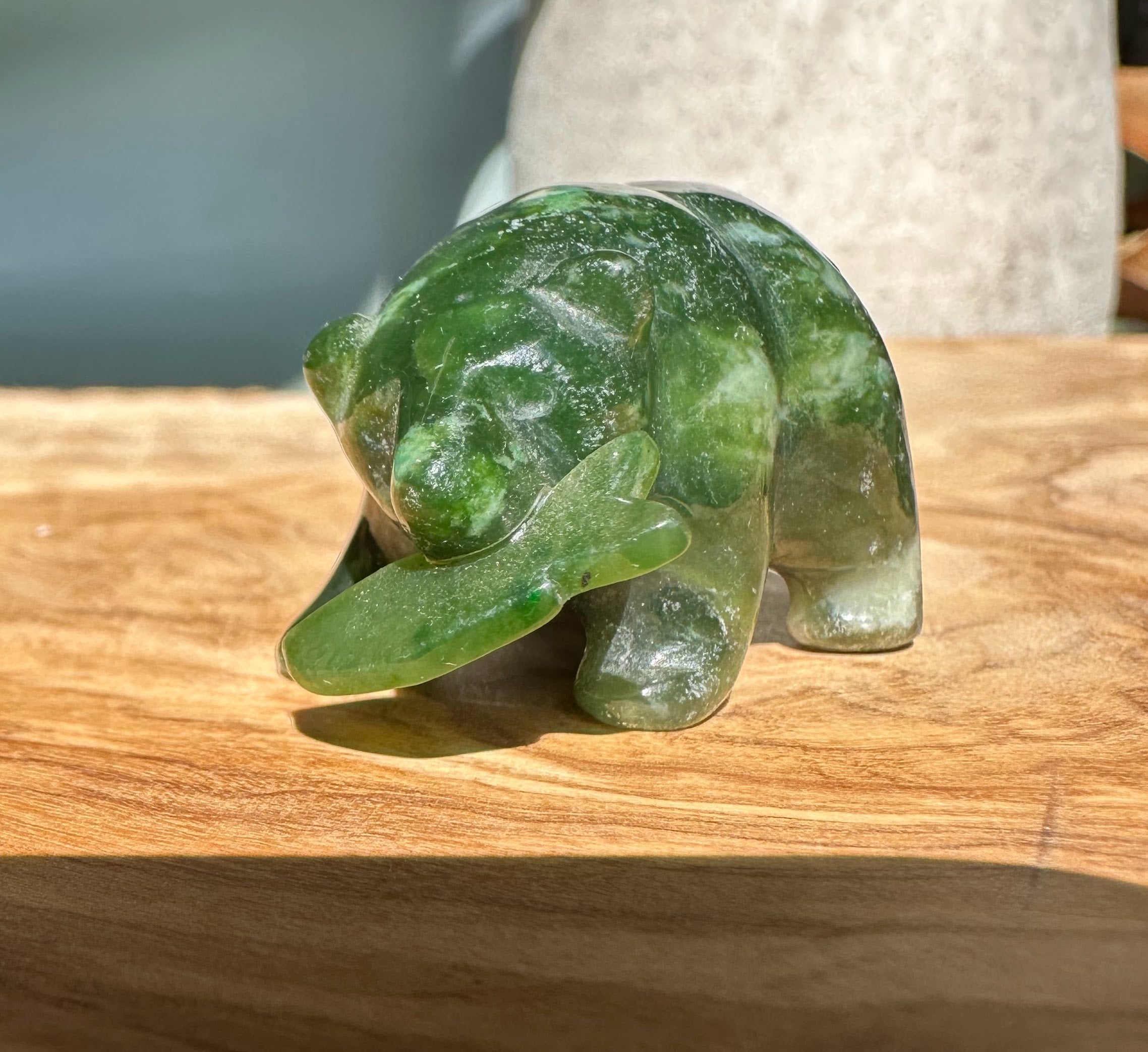 Bear Special with Jade Fish, 1.25"
