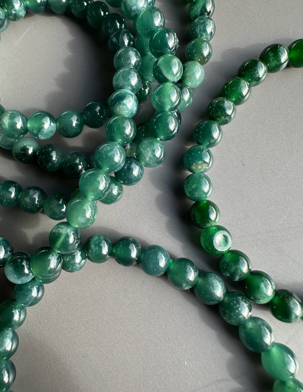 Guatemalan Jadeite Bead Bracelet - 6mm