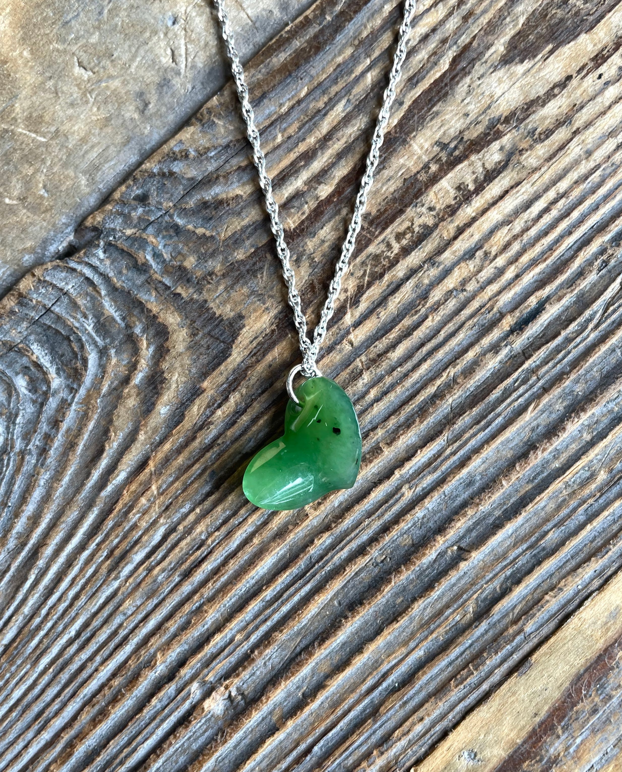 Jade Heart Charm