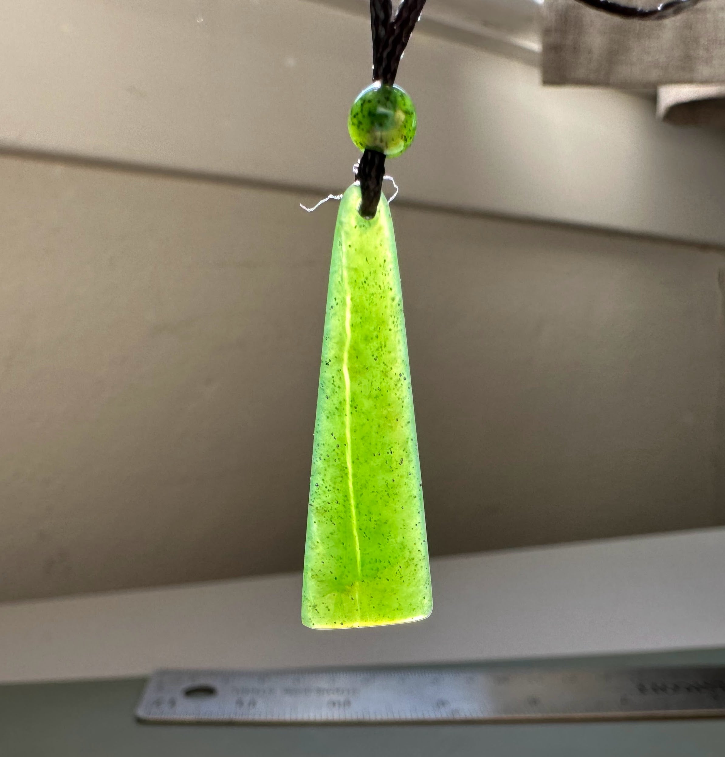 Canadian Jade Drop Pendant - 35mm