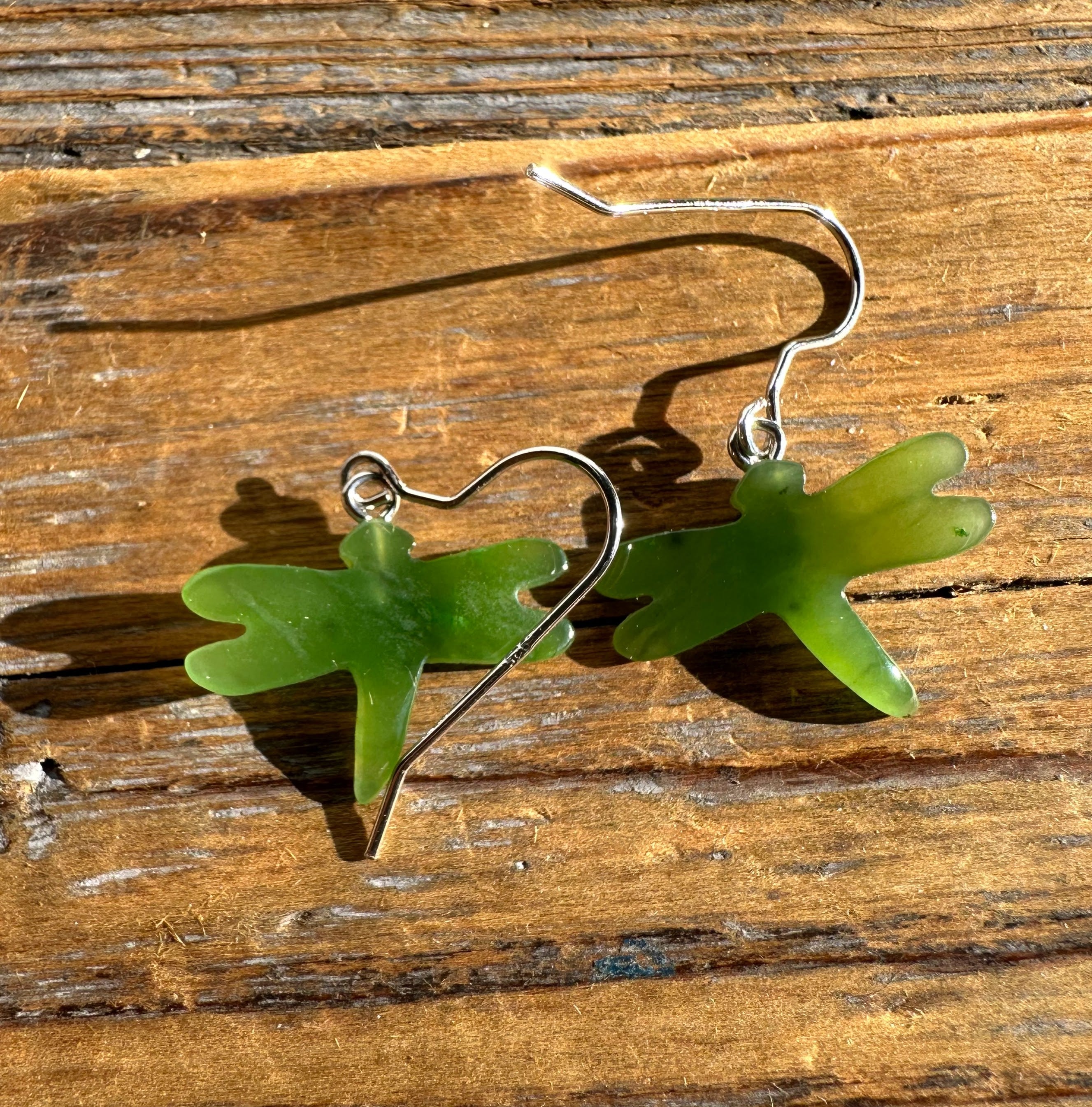 Jade Earrings, Dragonfly 0360