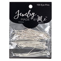 Silver Eye Pins 100pc Assortment