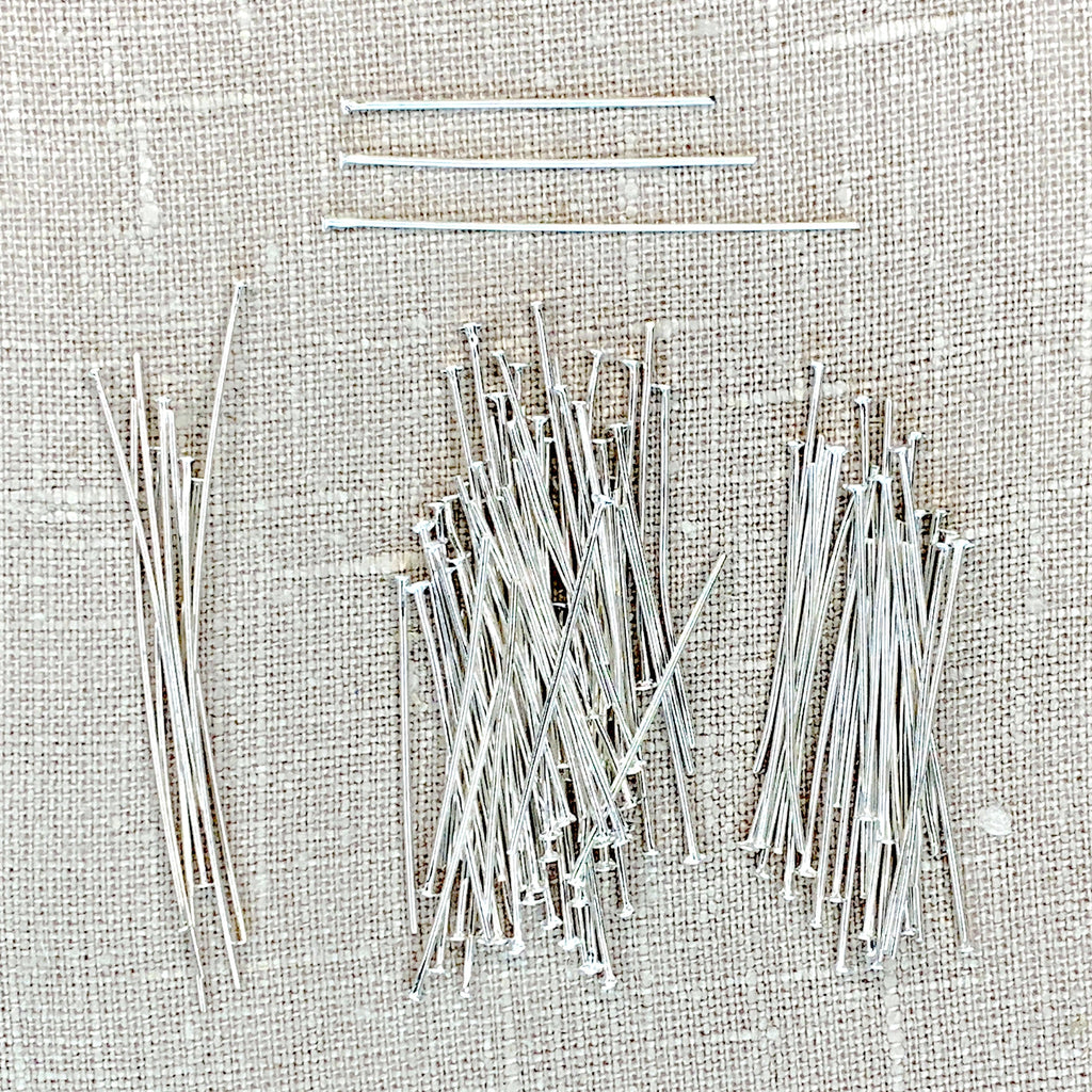 Silver Eye Pins 100pc Assortment