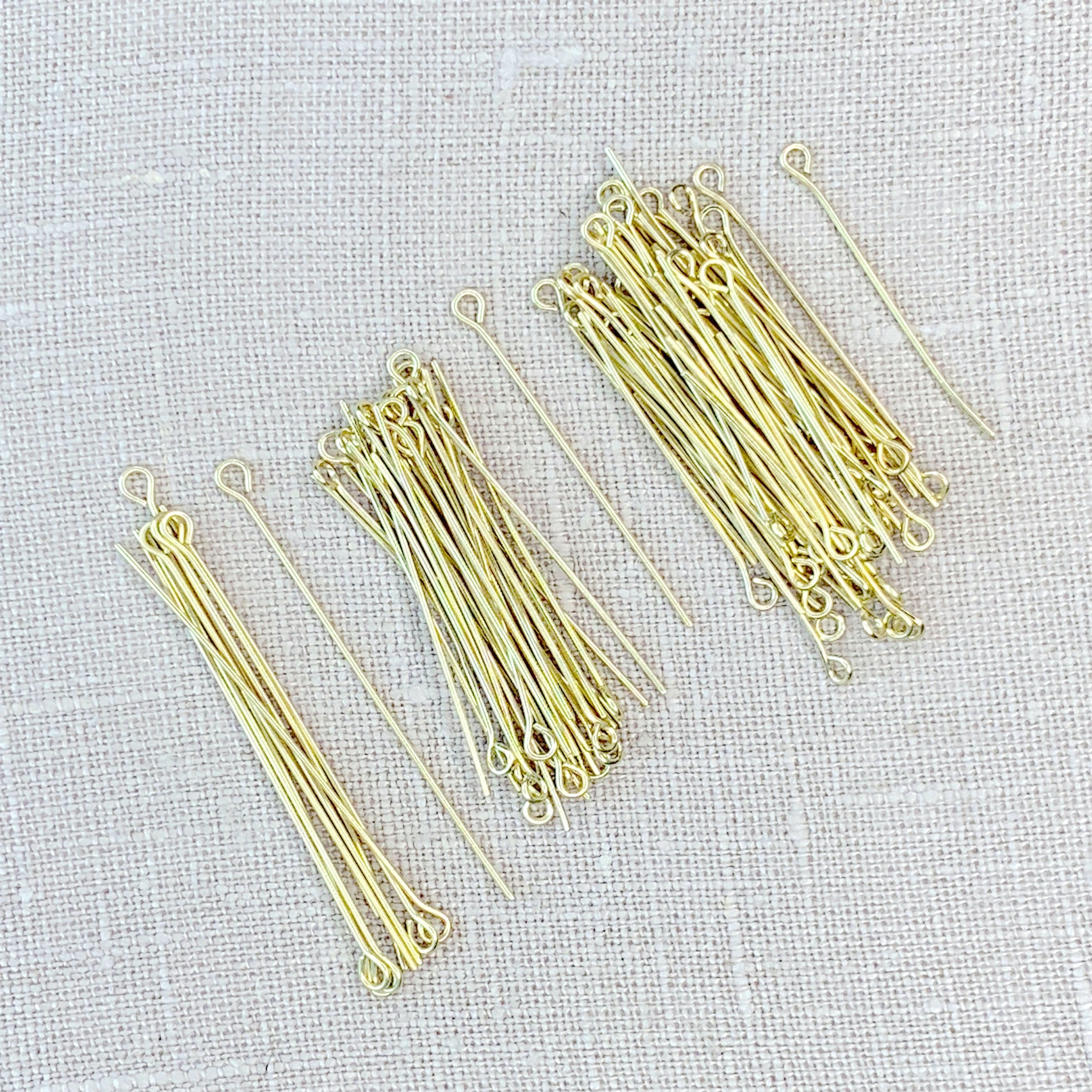 Gold Eye Pins 100pc Assortment