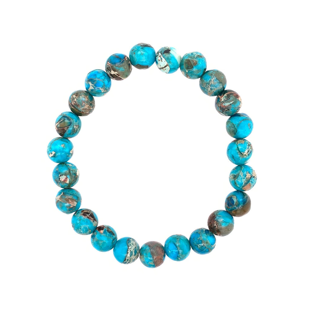 Aqua Stone Stretch Bracelet
