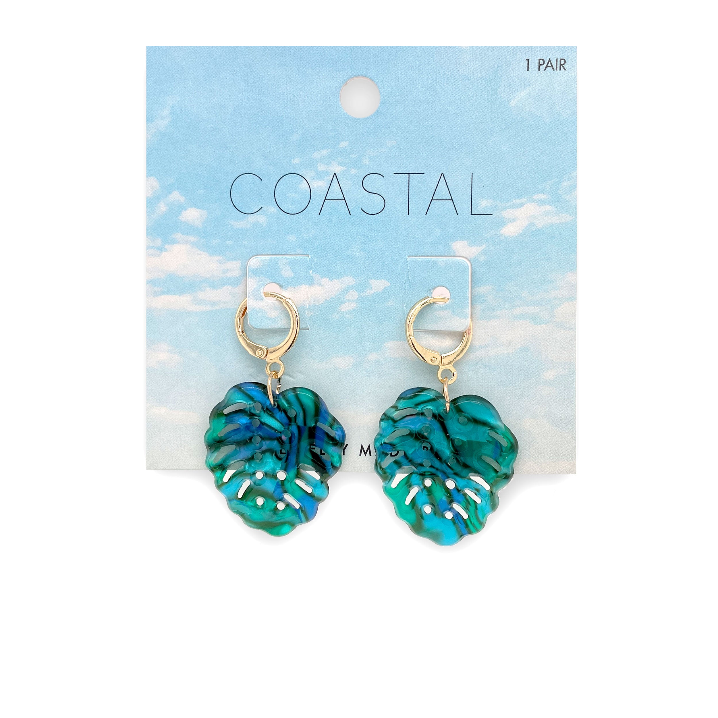 Tropical Leaf Earrings