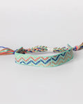 Blue & Tan Macrame Festival Bracelet