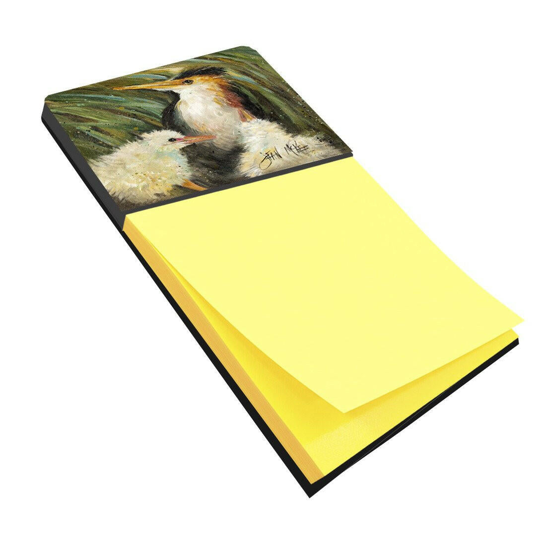 Happy Family Watercolor Sticky Note Holder Refillable Dispenser Desk Accessory 3x3 Pad Gift