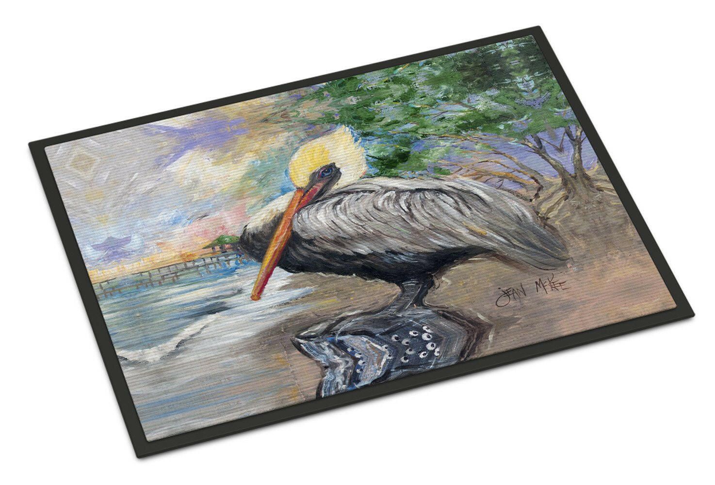 Pelican Bay Doormat Indoor Outdoor 18H X 27W Front Door Mat Rugs for Entryway, Non Slip Washable