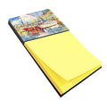 Three Boats Sailboats Watercolor Sticky Note Holder Refillable Dispenser Desk Accessory 3x3 Pad Gift