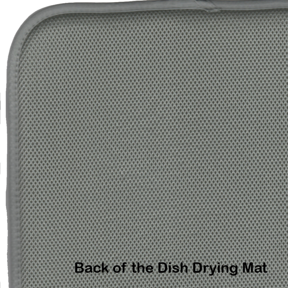 Sailboat Cindy Sue Dish Drying Mat Absorbent Dish Drying Mat Pad for Kitchen Counter Dish Drainer Mat for Countertop, 14 x 21", Multicolor